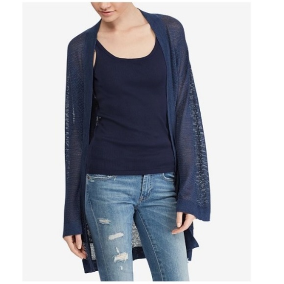Polo Ralph Lauren Sweaters - Polo Ralph Lauren Open-Front Navy Cardigan.